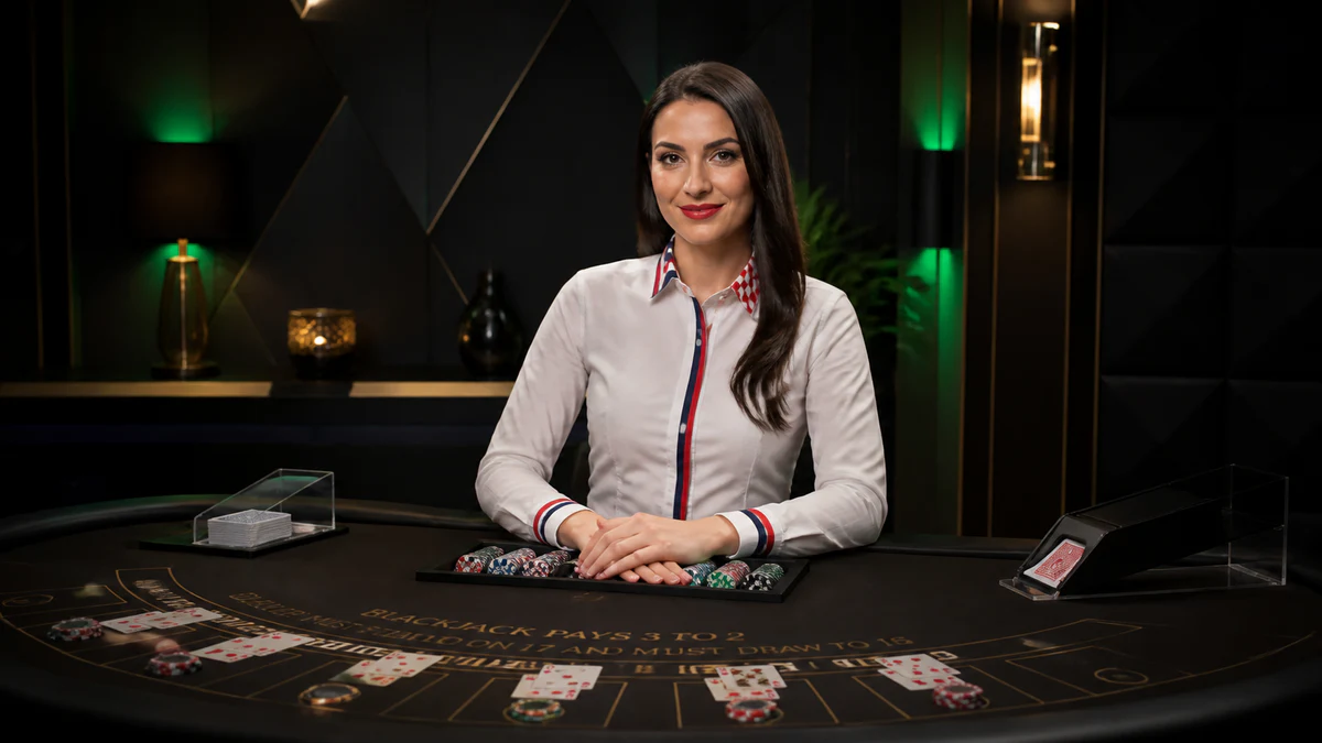 Profesionalni krupje za stolom uživo na BetLabelu