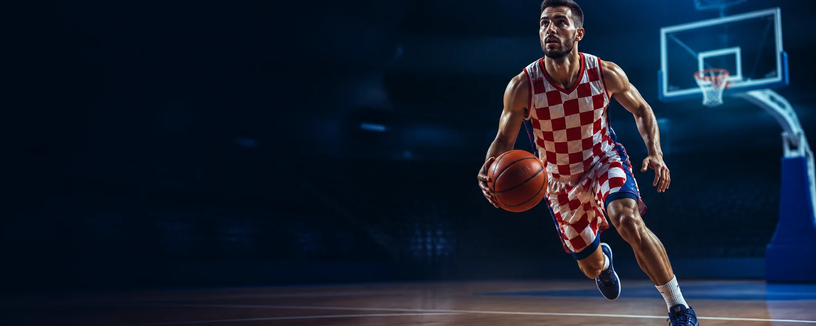 Basquetbolista hrvatski durante un partido
