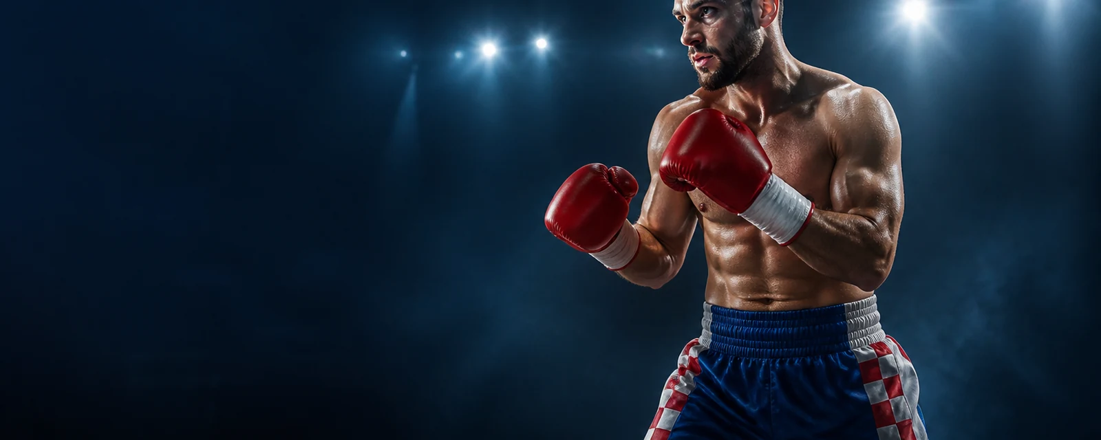 Boxeador hrvatski en un ring profesional